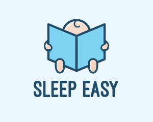 Baby Bedtime Story Book logo design