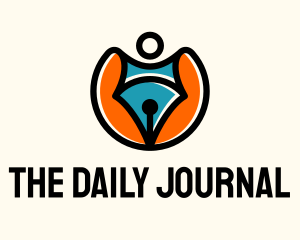 Journal - Creative Pen Superhero logo design