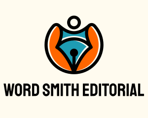Editorial - Creative Pen Superhero logo design