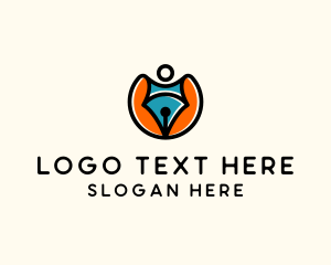 Superhero - Creative Pen Superhero logo design