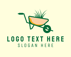 Ecologicial - Wheelbarrow Gardening Plant logo design