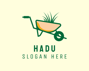 Tree - Wheelbarrow Gardening Plant logo design