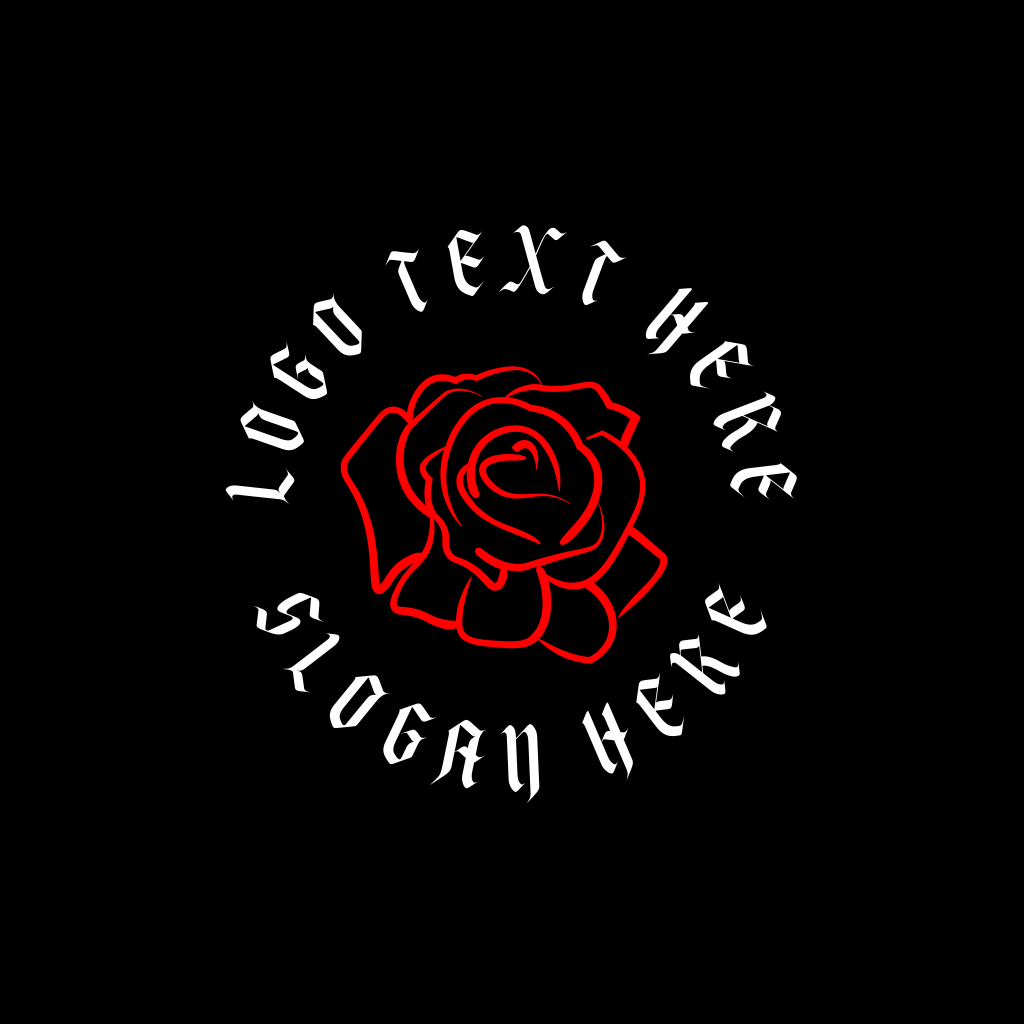 Gothic Rose Tattoo Logo | BrandCrowd Logo Maker