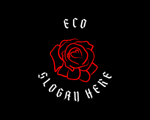 Gothic Rose Tattoo Logo