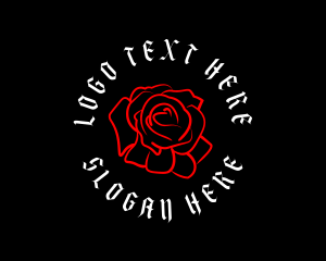 Gothic Rose Tattoo Logo