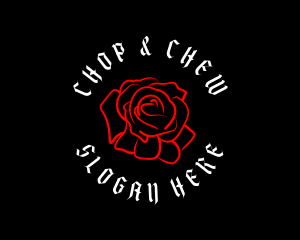 Gothic Rose Tattoo Logo