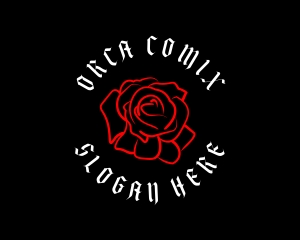 Gothic - Gothic Rose Tattoo logo design