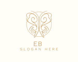 Elegant Gold Butterfly Logo