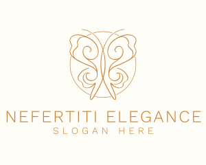 Elegant Gold Butterfly logo design