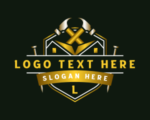 Tools - Roof Hammer Construction logo design