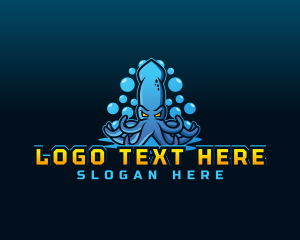 Character - Monster Kraken Esports logo design