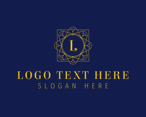Elegant Jewel Flower logo design