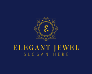 Elegant Jewel Flower logo design