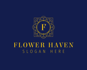 Elegant Jewel Flower logo design