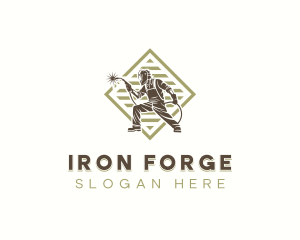 Welding Fabrication Steelworks logo design