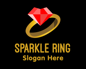 Engagement - Romantic Engagement Ring logo design