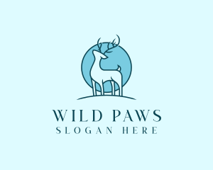 Animal - Wild Deer Animal logo design