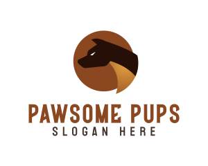 Modern Canine Security logo design