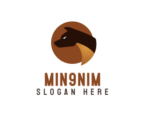 Modern Canine Security logo design