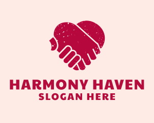 Harmony - Heart Hands Love logo design