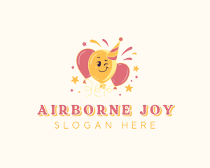 Balloon - Party Hat Balloons logo design