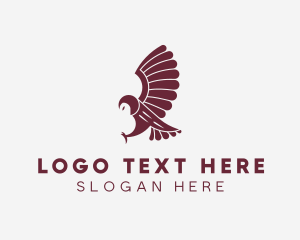 Avian - Flying Owl Bird logo design