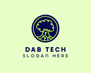 Green Tech Tree  logo design