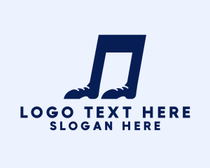 Hear - Music Note Shoe logo design