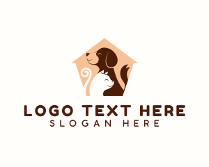 Rottweiler - Pet Shelter Veterinarian logo design
