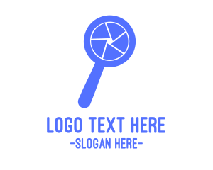 Magnify - Blue Shutter Search logo design