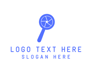 Search - Magnifying Glass Shutter logo design