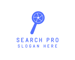 Blue Shutter Search  logo design