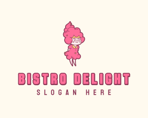 Cotton Candy Girl logo design