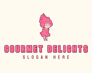 Cotton Candy Girl logo design