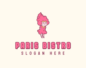 Cotton Candy Girl logo design