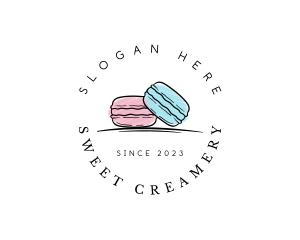 Macaron Dessert Bakeshop logo design