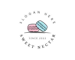 Macaron Dessert Bakeshop logo design