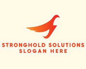 Gradient Gradient Phoenix Letter S logo design