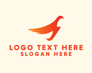 Airline - Gradient Gradient Phoenix Letter S logo design