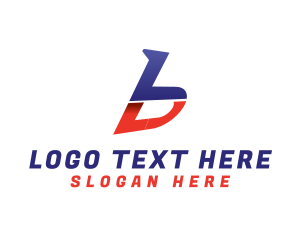 Social Media - Business Tech Letter B logo design