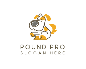 Pound - Dog Pet Veterinary logo design