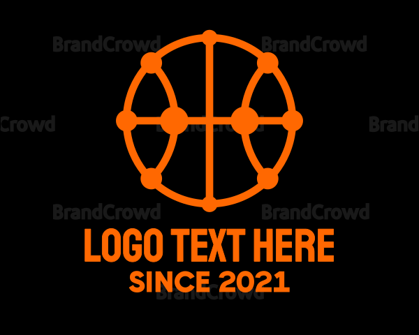 Basketball Circuit Ball Logo