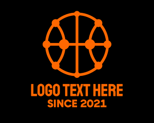 Modern - Basketball Circuit Ball logo design