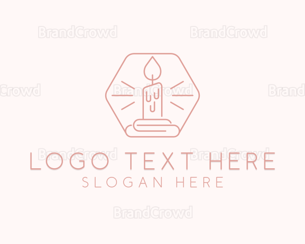 Hexagonal Candle Decor Logo