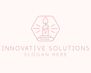 Decor - Hexagonal Candle Decor logo design