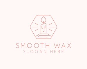 Hexagonal Candle Decor  logo design