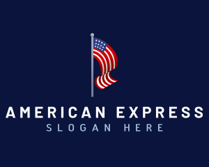 Usa - USA Patriotic Flag logo design