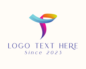 Lgbtq - Rainbow Ribbon Business logo design