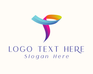 Rainbow Ribbon Business Logo