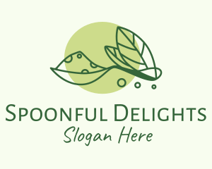 Vegan Herb Spoon logo design